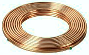 a roll of copper tubing